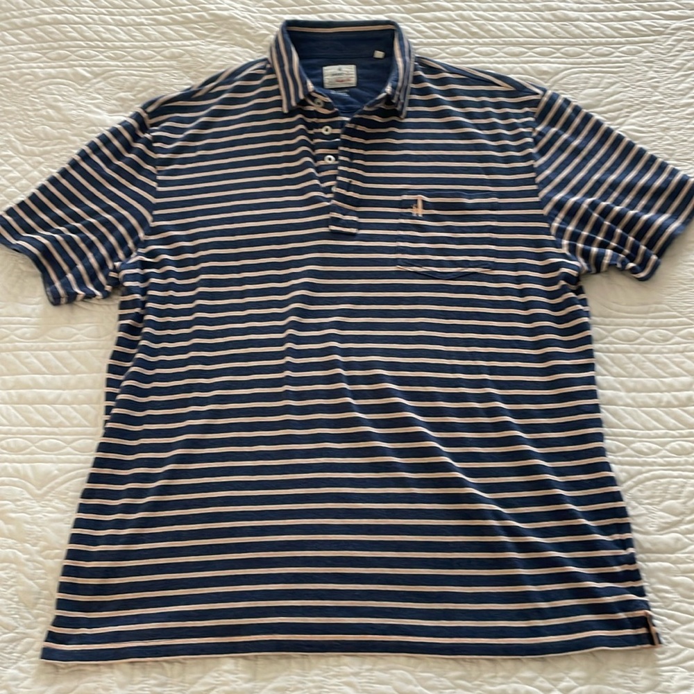 Johnnie-O Matthis Oceanside polo shirt. Size L